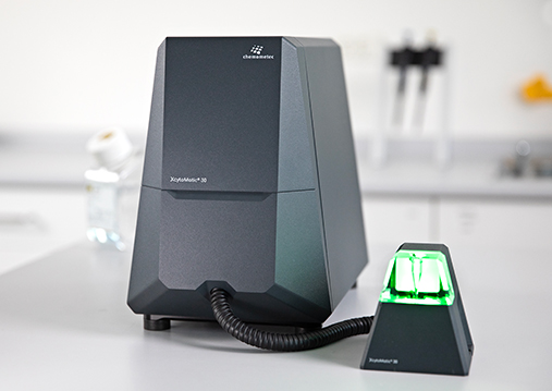 XM30 instrument on a table